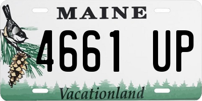 ME license plate 4661UP