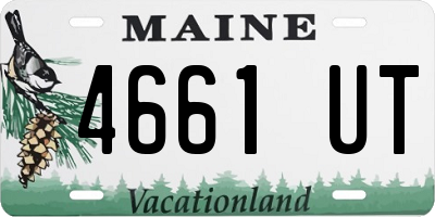 ME license plate 4661UT