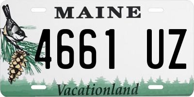 ME license plate 4661UZ