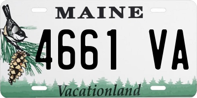 ME license plate 4661VA