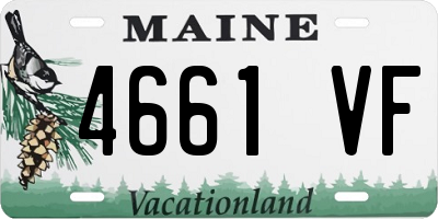 ME license plate 4661VF