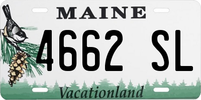 ME license plate 4662SL