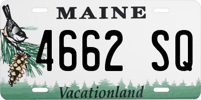 ME license plate 4662SQ