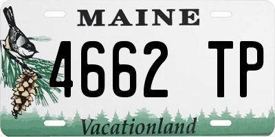 ME license plate 4662TP