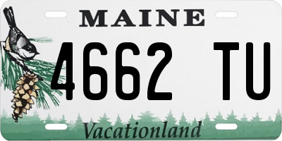 ME license plate 4662TU