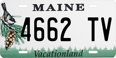 ME license plate 4662TV