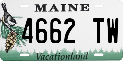 ME license plate 4662TW