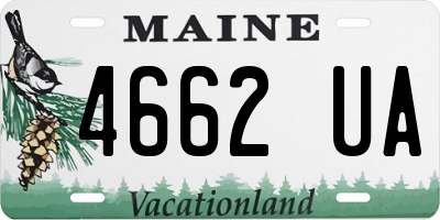 ME license plate 4662UA