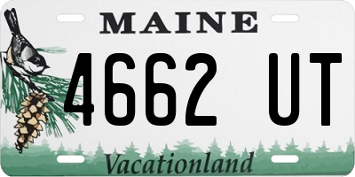 ME license plate 4662UT