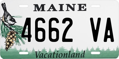 ME license plate 4662VA