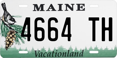 ME license plate 4664TH