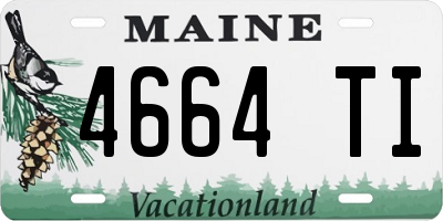 ME license plate 4664TI