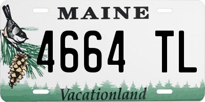 ME license plate 4664TL