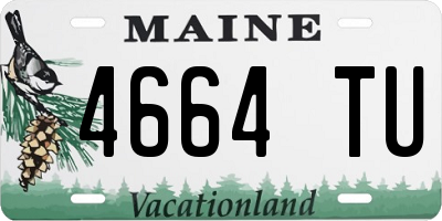 ME license plate 4664TU