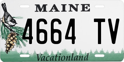 ME license plate 4664TV