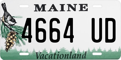 ME license plate 4664UD