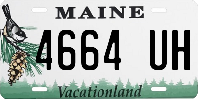 ME license plate 4664UH