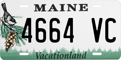 ME license plate 4664VC