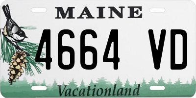 ME license plate 4664VD