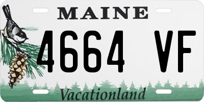 ME license plate 4664VF