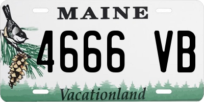ME license plate 4666VB