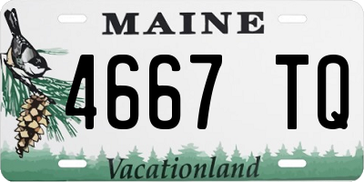 ME license plate 4667TQ