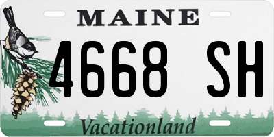 ME license plate 4668SH