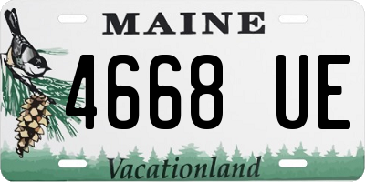 ME license plate 4668UE