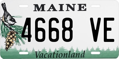 ME license plate 4668VE
