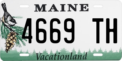 ME license plate 4669TH