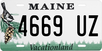 ME license plate 4669UZ