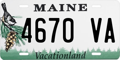 ME license plate 4670VA
