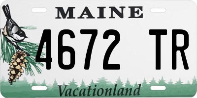 ME license plate 4672TR