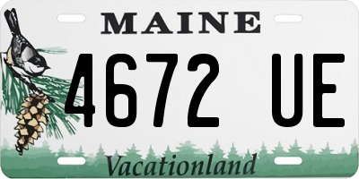 ME license plate 4672UE