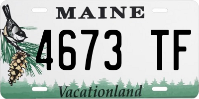 ME license plate 4673TF