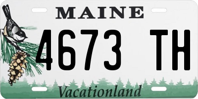 ME license plate 4673TH