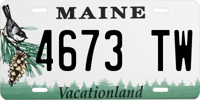ME license plate 4673TW