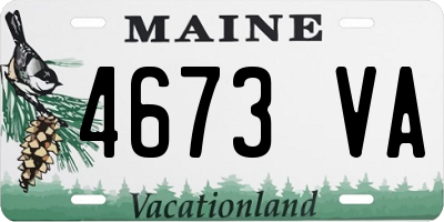 ME license plate 4673VA