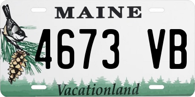 ME license plate 4673VB