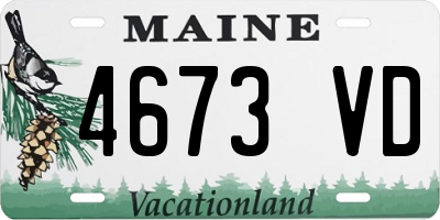 ME license plate 4673VD