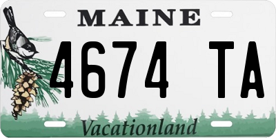 ME license plate 4674TA