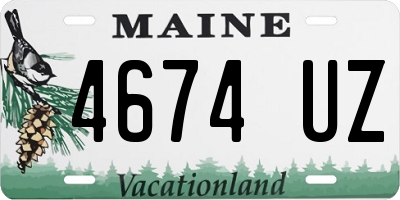 ME license plate 4674UZ