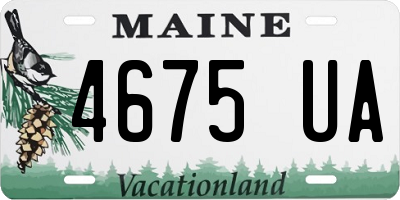 ME license plate 4675UA