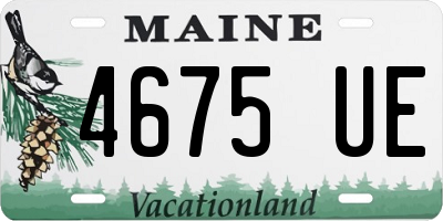 ME license plate 4675UE