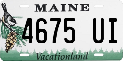 ME license plate 4675UI