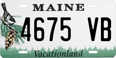 ME license plate 4675VB