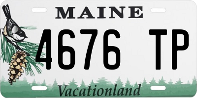 ME license plate 4676TP