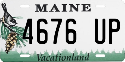 ME license plate 4676UP