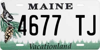 ME license plate 4677TJ