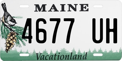 ME license plate 4677UH
